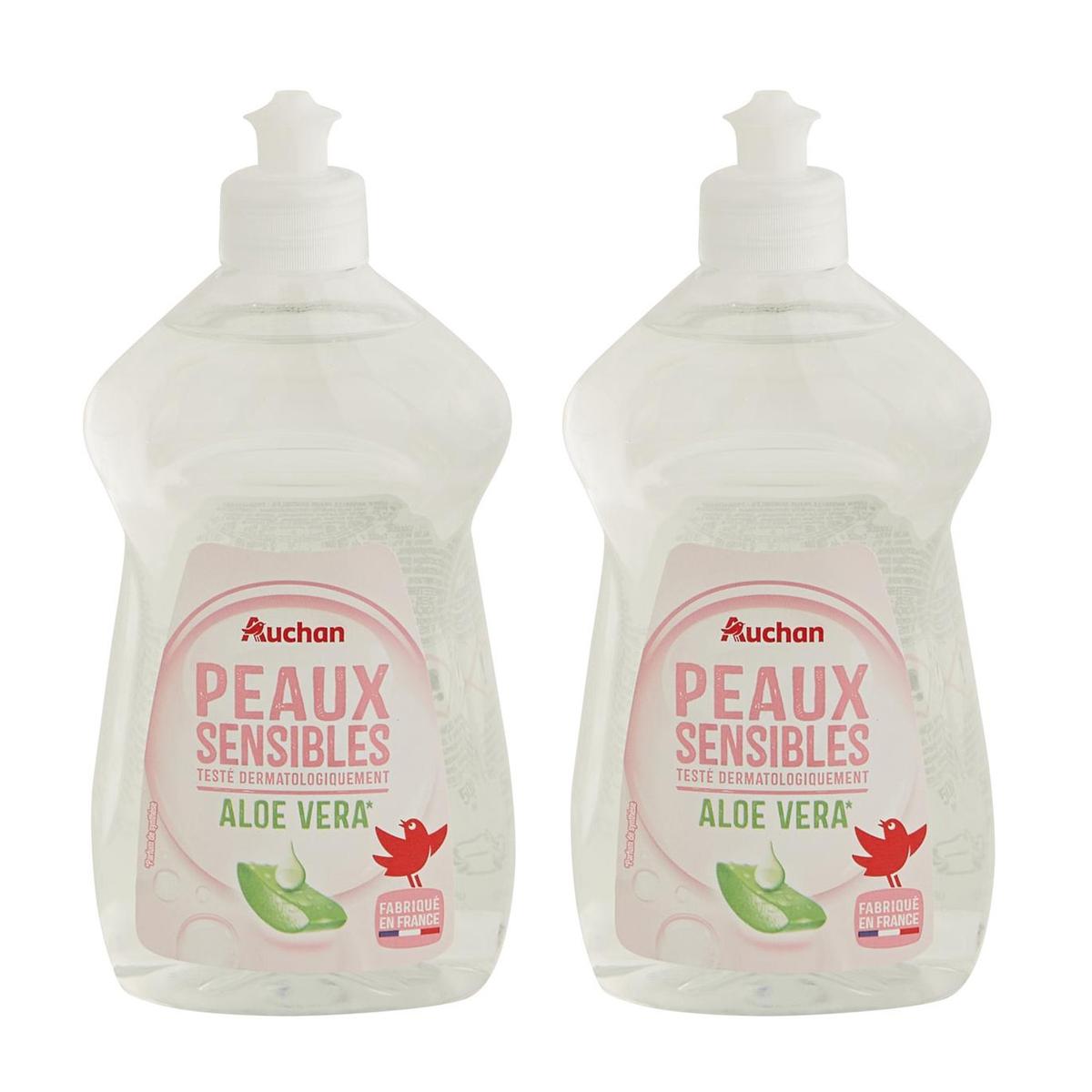 2050000407345 - Auchan - Liquide vaisselle peaux sensibles Aloé Vera