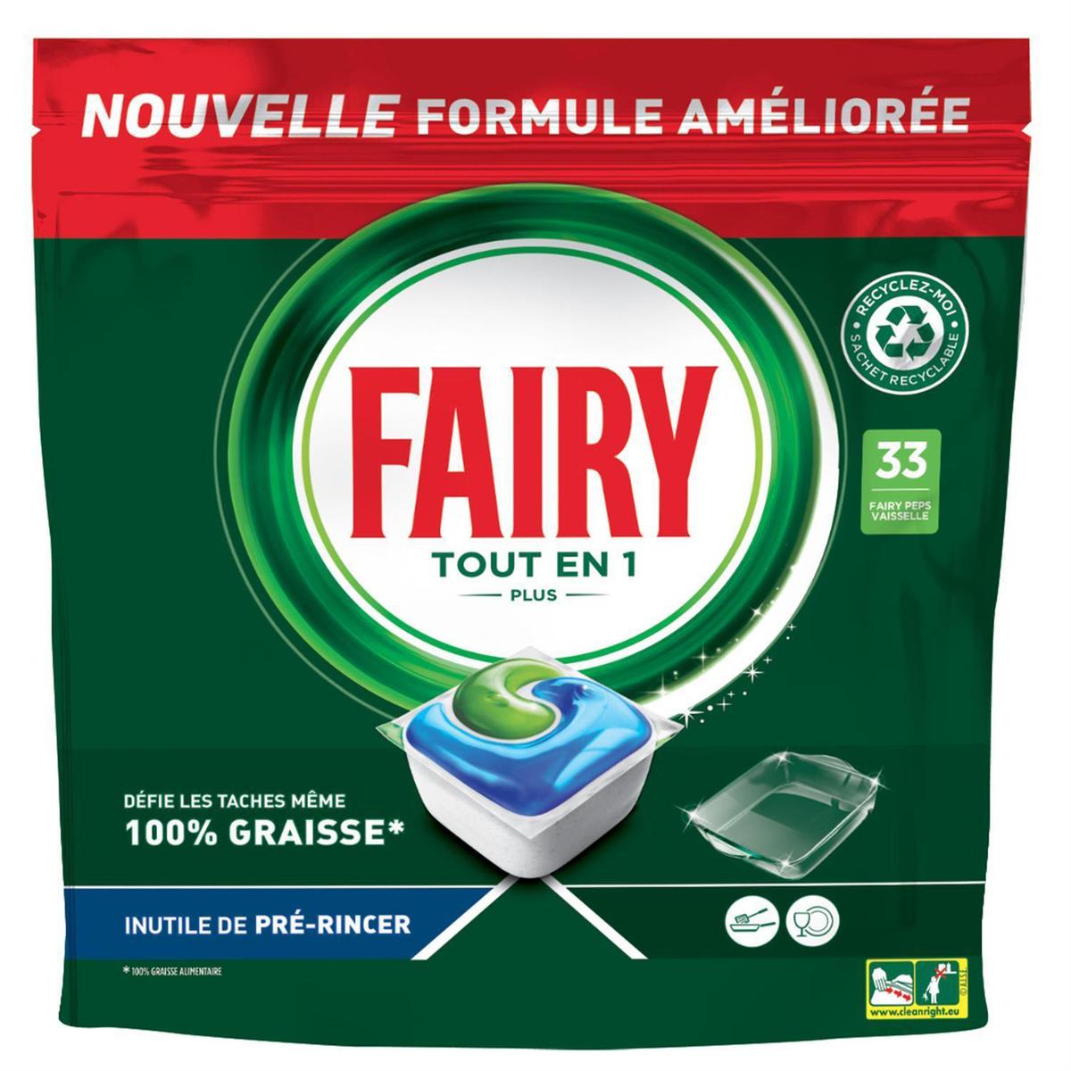 100 Pastilles Lave-Vaisselle Fairy tout-en-un lavage professionnel -  Tablettes – Obbi