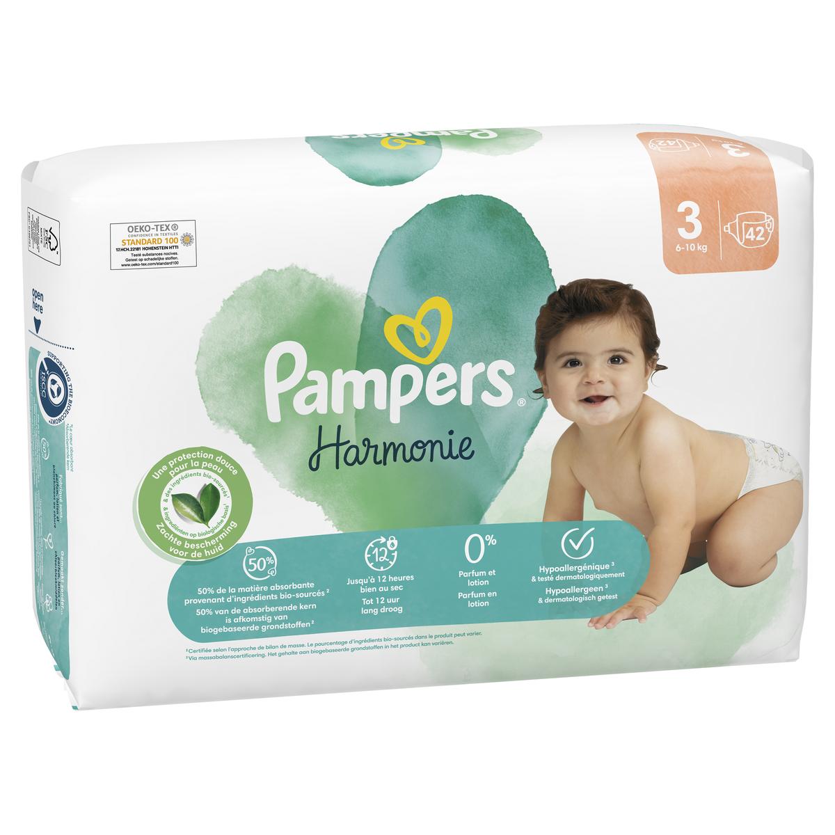 Pampers Harmonie Taille 3 74 Couches 6-10 kg