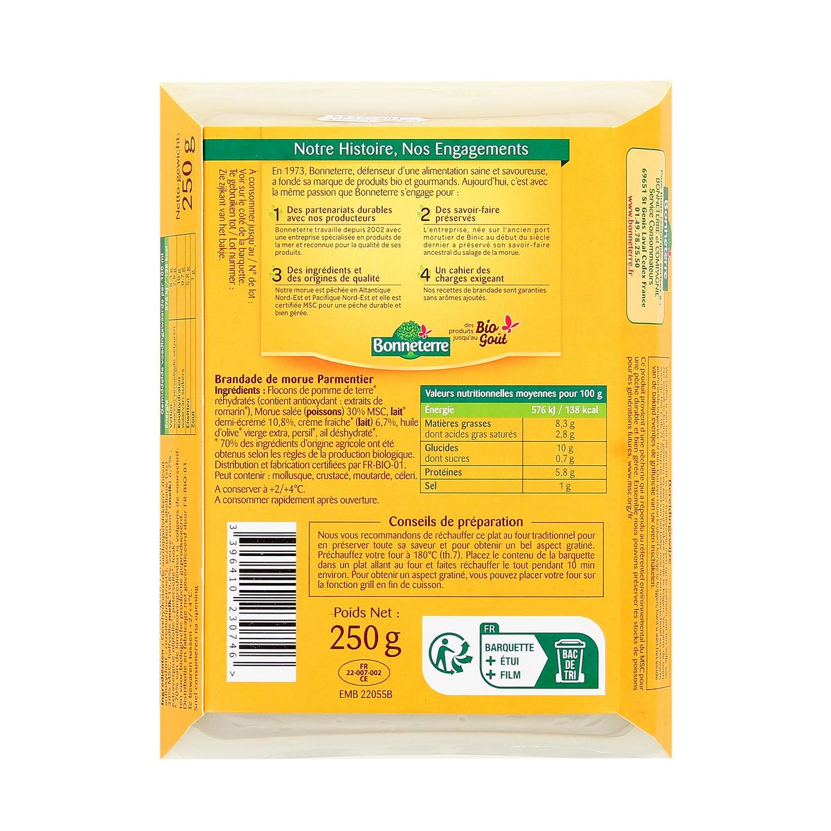 3396410230746 - Bonneterre - Brandade de Morue Parmentier MSC