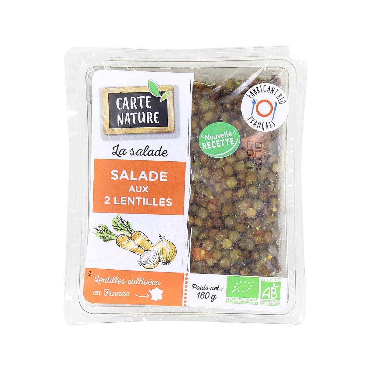 3760018883046 - Carte Nature - Salade aux 2 Lentilles, Bio
