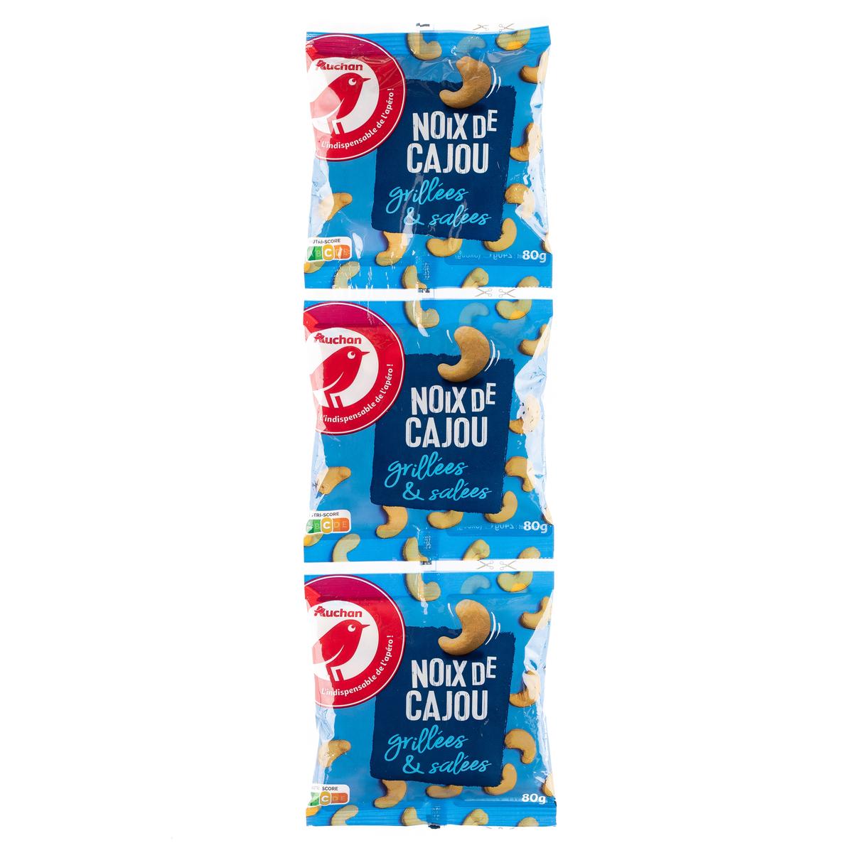 8435177055546 - Auchan - Noix de cajou grillées et salées