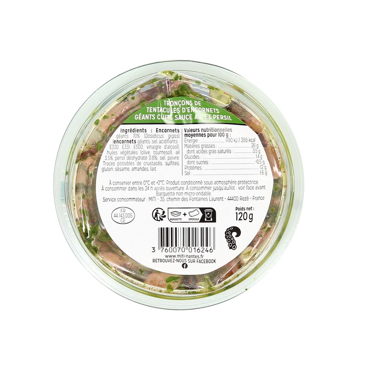 3760070016246 - MITI - Tapas Encornet géant ail et persil