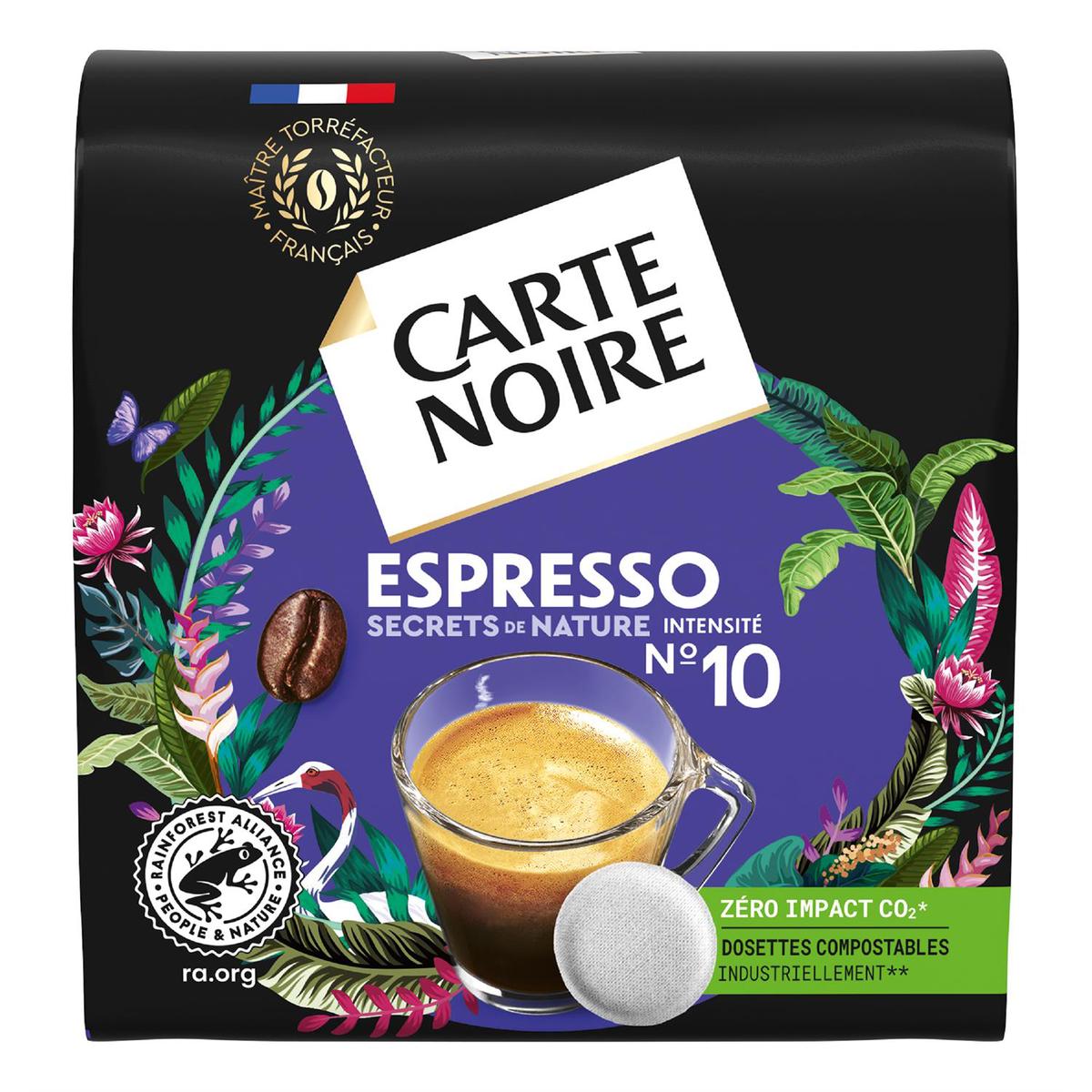 Achat Carte Noire Café dosette espresso secrets de nature, 32 capsules