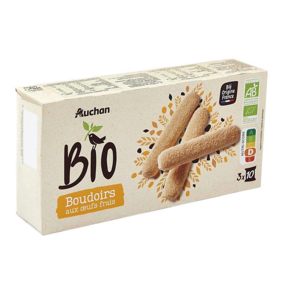 3596710477746 - Auchan BIO - Boudoirs aux oeufs frais bio