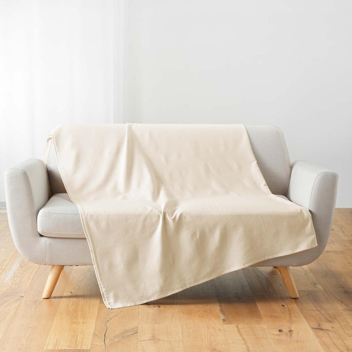3574386118446 - Douceur D Interieur - Plaid Lucile naturel