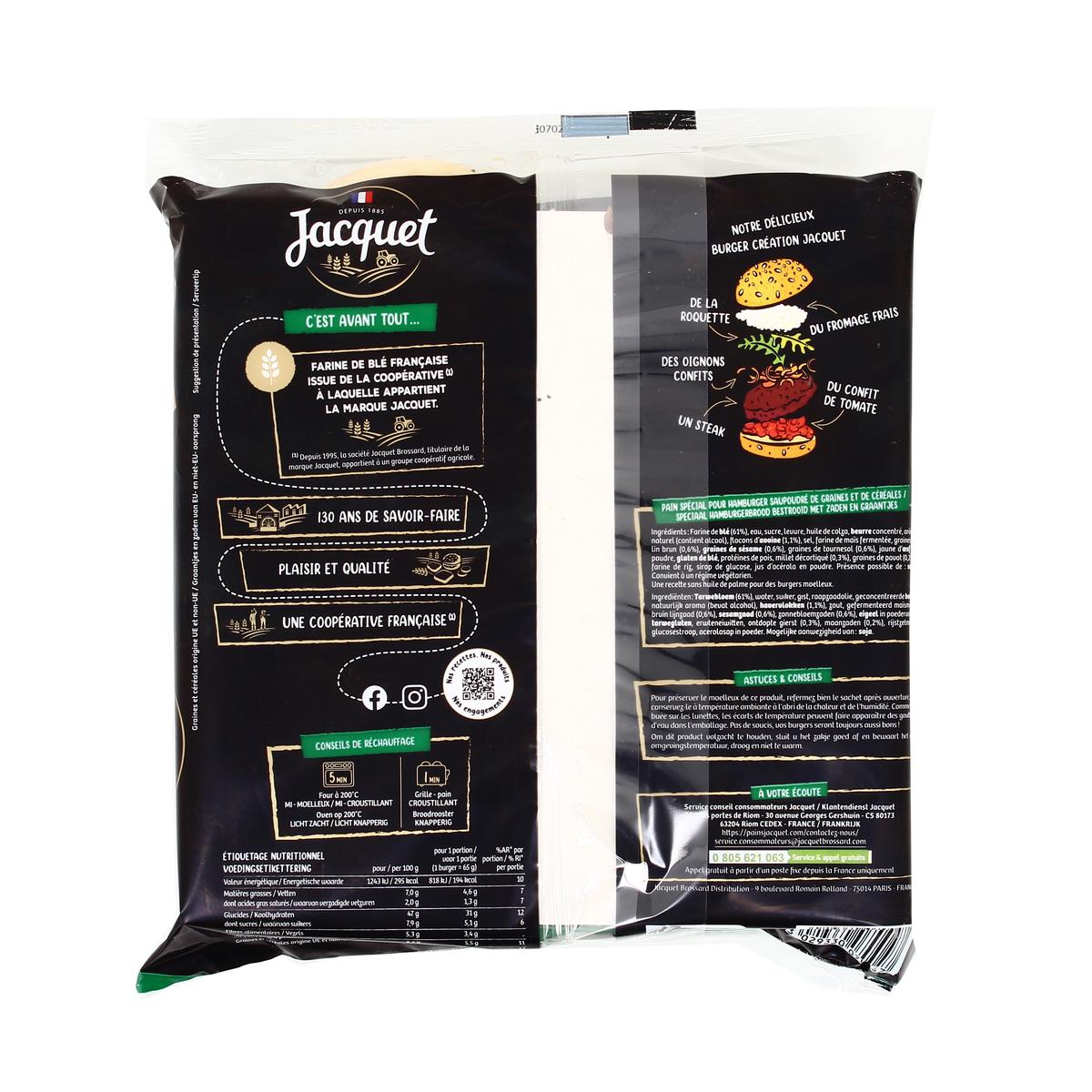 3029330070047 - Jacquet - Pain Burger Création Graines