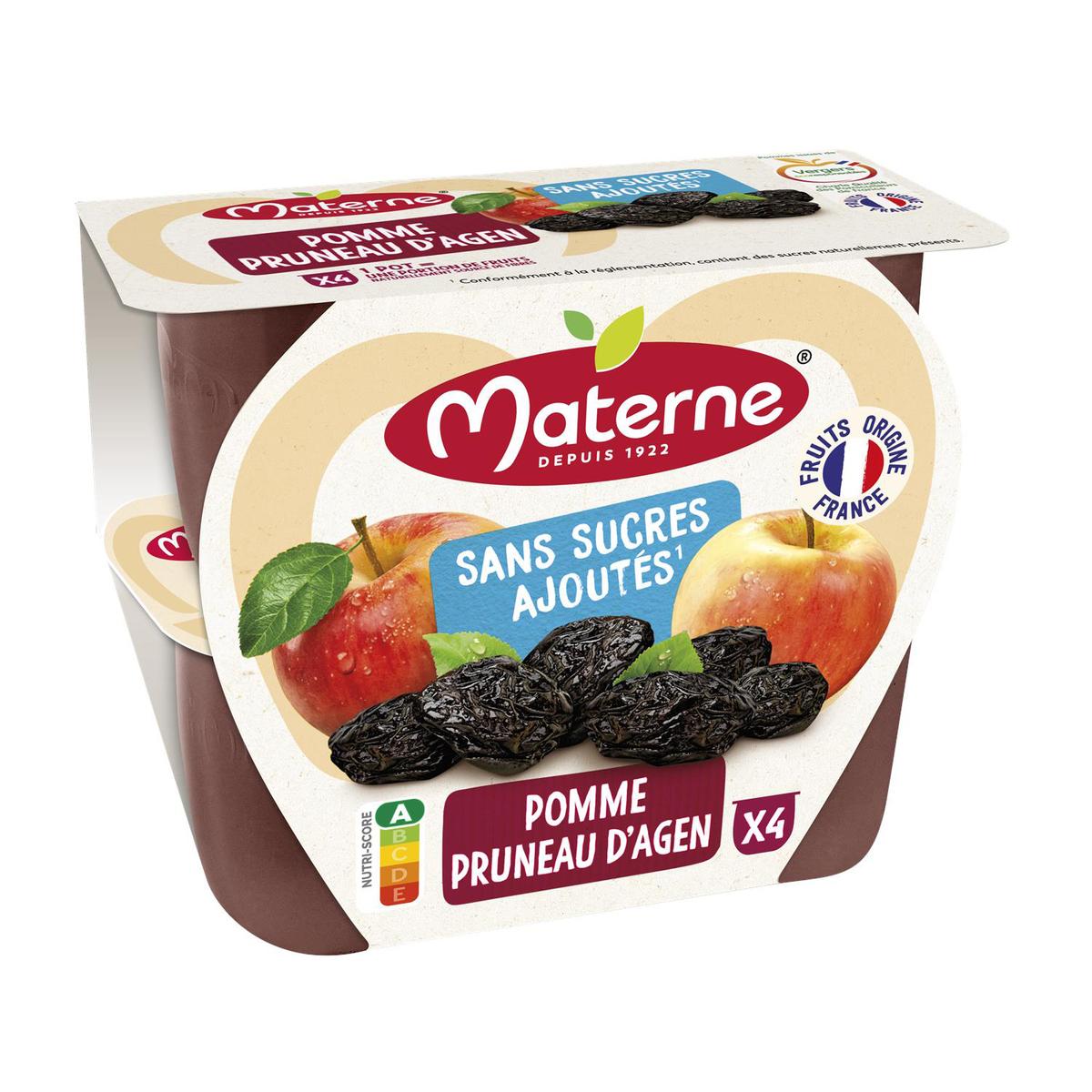 Livraison à domicile Materne Compote pomme pruneau x4, 400g