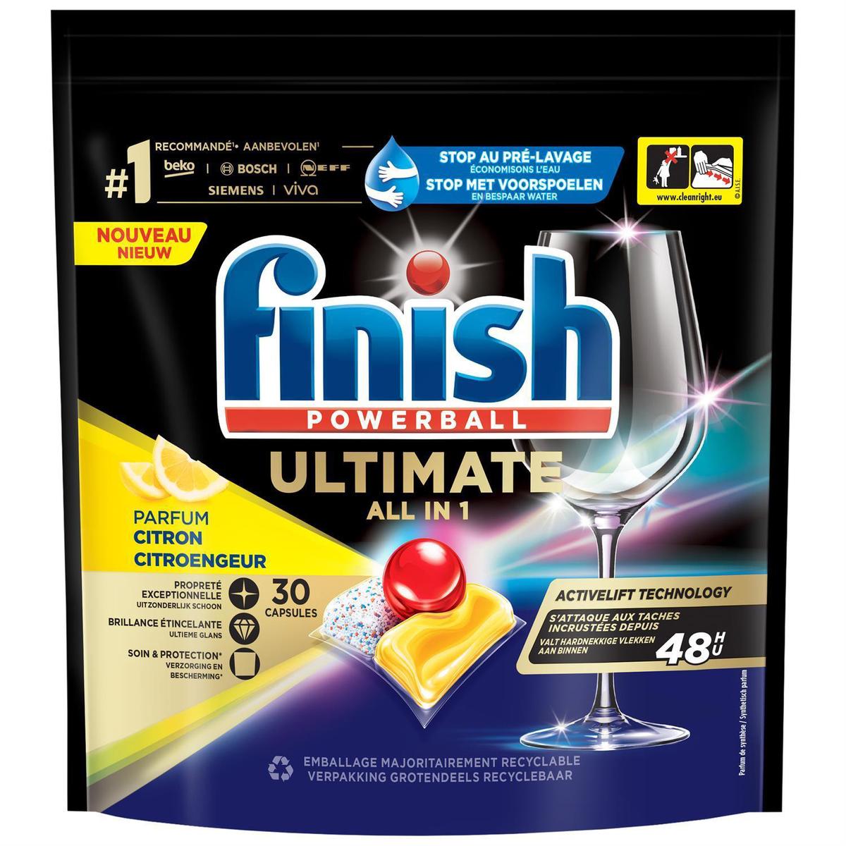 Tablettes pour Lave-vaisselle Finish Ultimate Plus (20 Unités