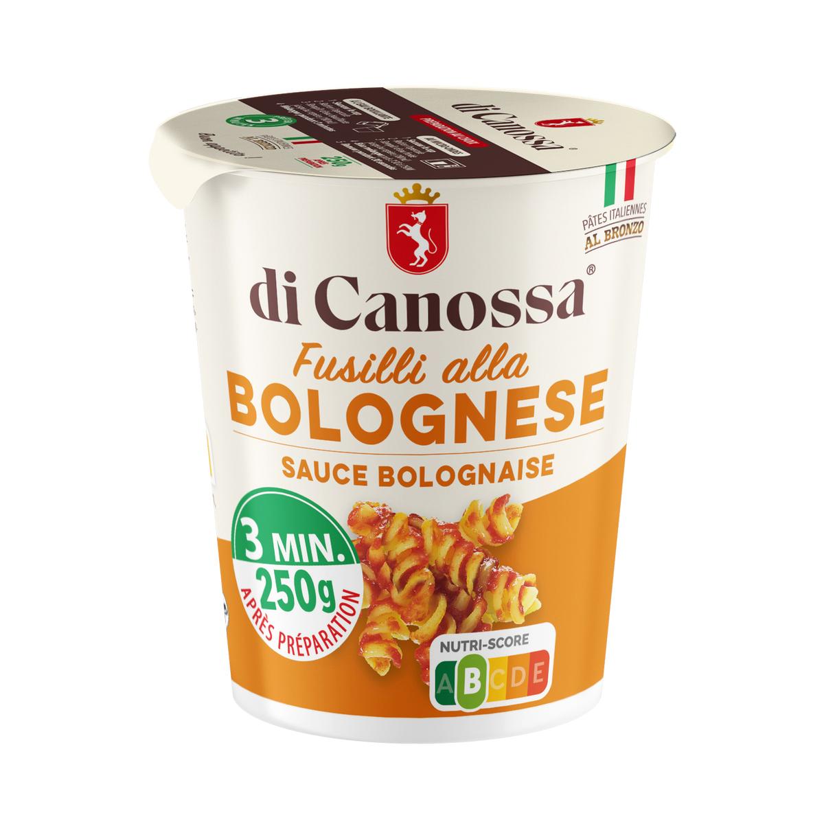 8058669801447 - Di Canossa - Fusilli Sauce Bolognaise en cup - Fusilli alla Bolognese