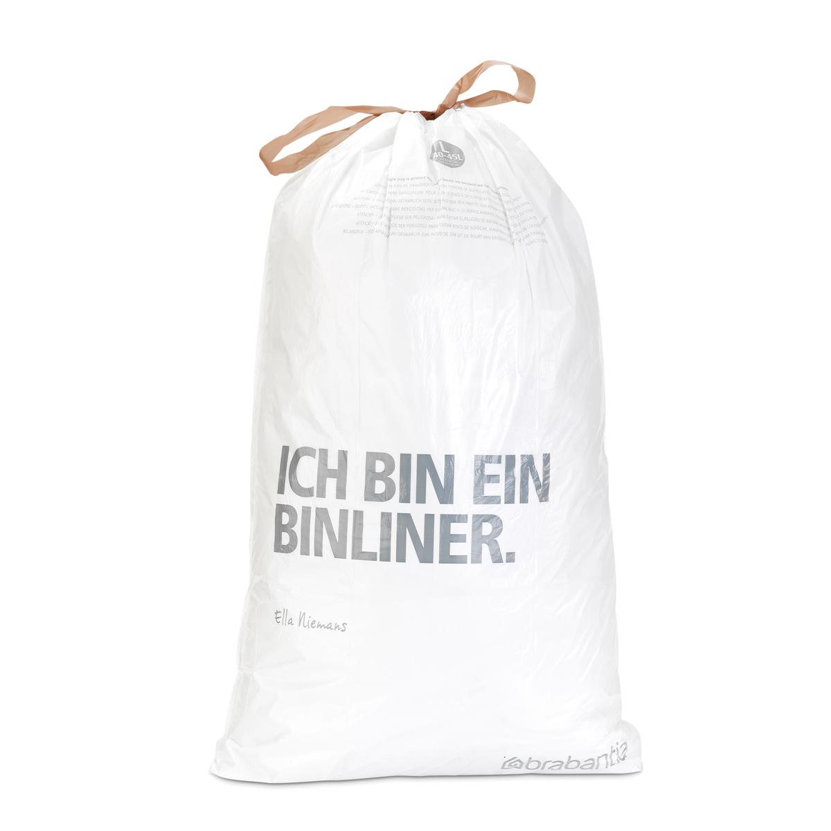 Lot de 6 distributeurs de 40 sacs poubelles 23/30 l blanc code g (dont 1  offert) Couleur multicolore Brabantia