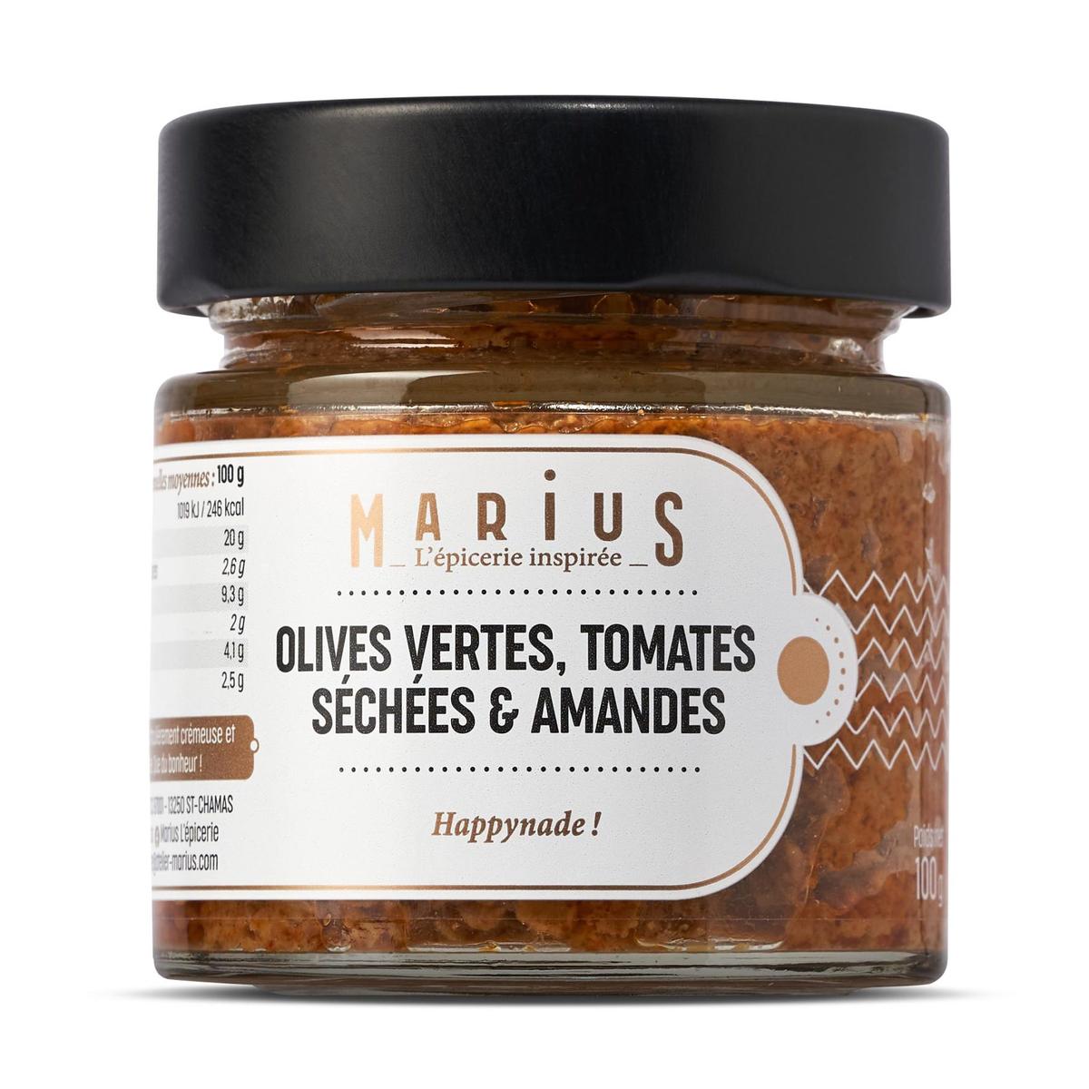 3183811014347 - Marius, L'Épicerie Inspirée - Olives vertes Tomates séchées et Amandes
