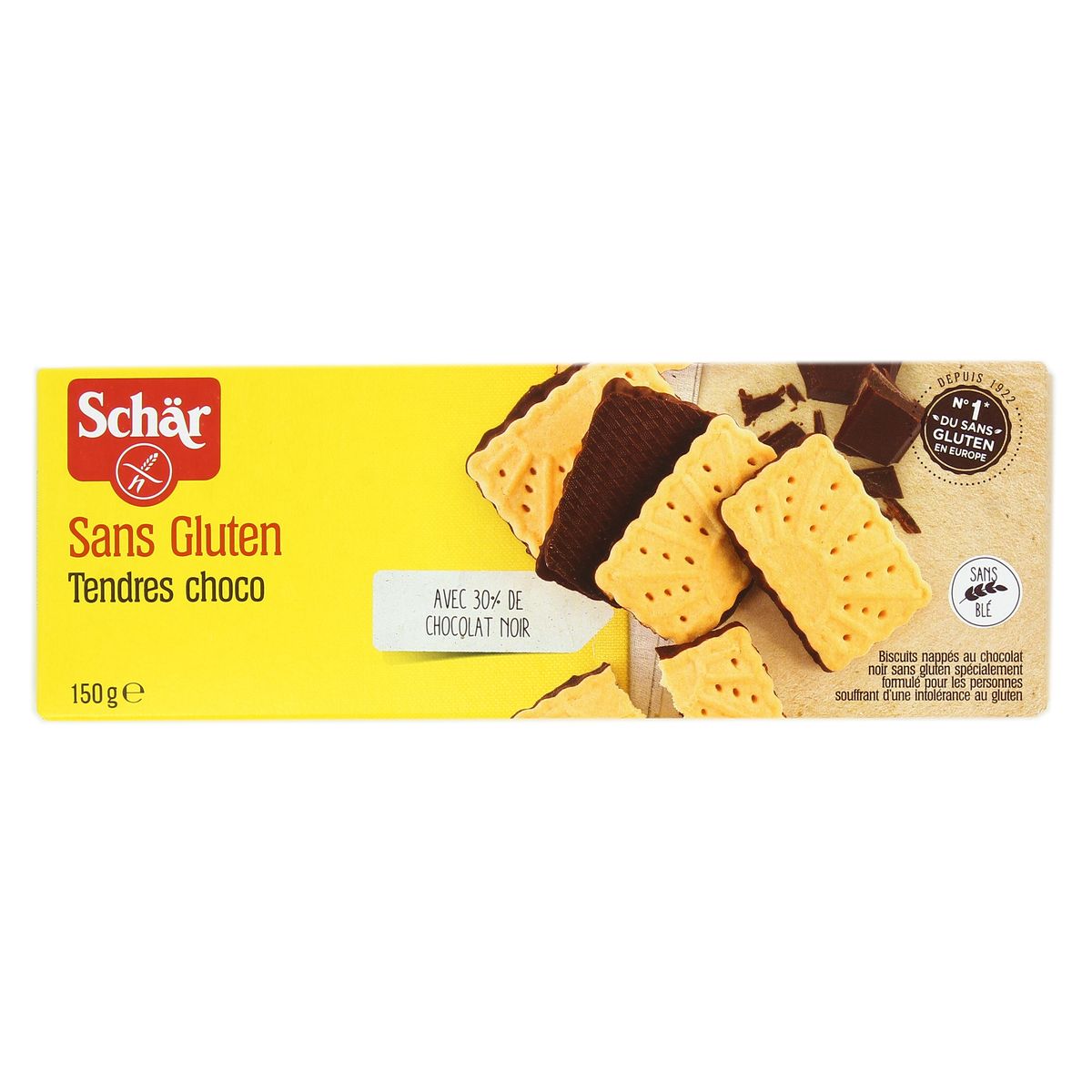 8008698005347 - Schär - Biscuits nappés au chocolat sans gluten