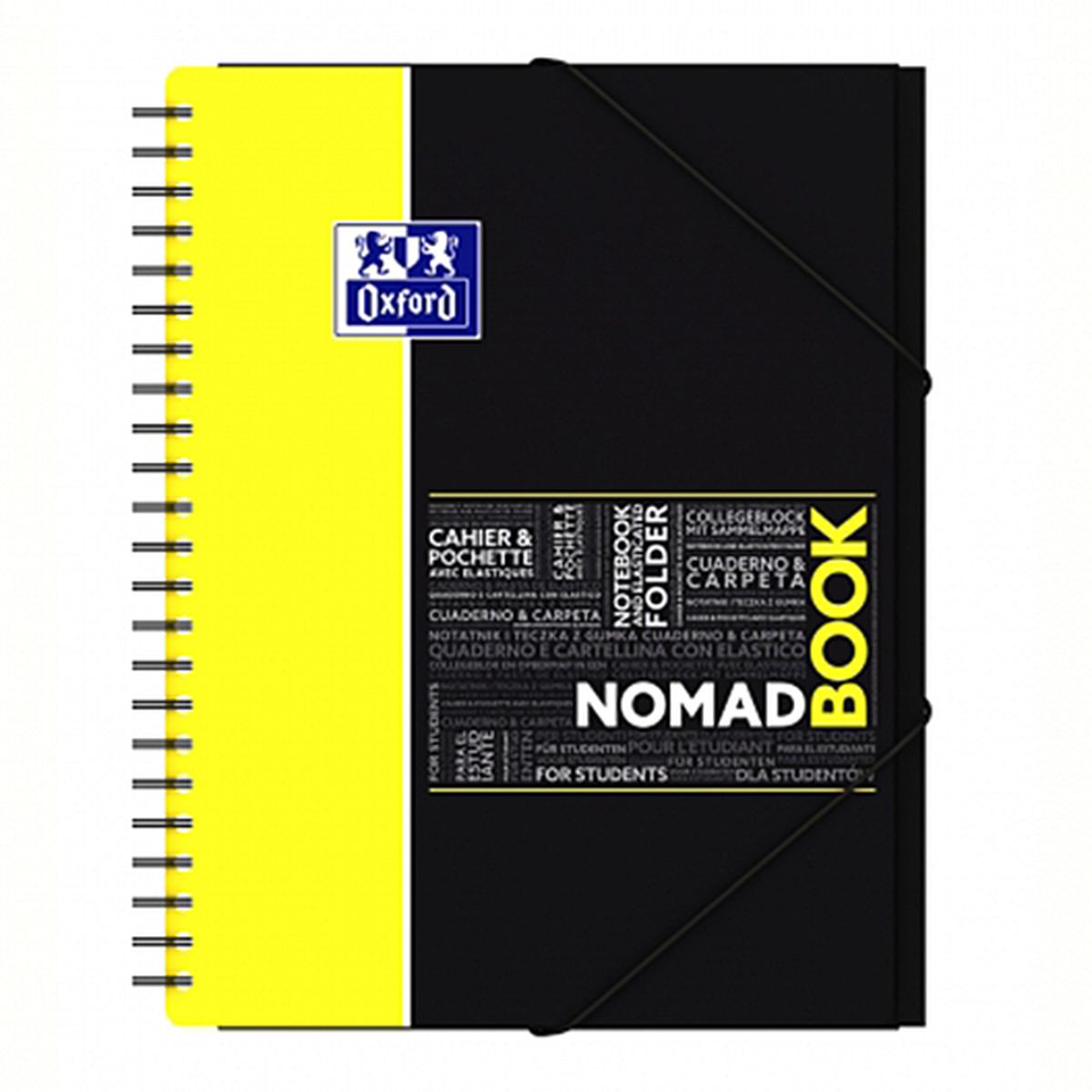 OXFORD Cahier Nomadbook - Polypropylène - Avec chemise intégrée
