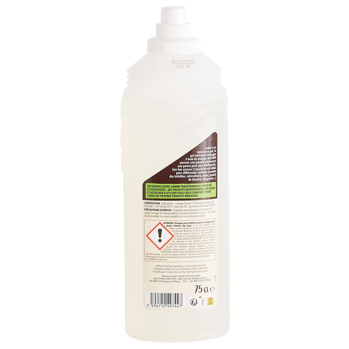 3596710497447 - Auchan Better Life - Gel nettoyant à base de vinaigre à la menthe glaciale