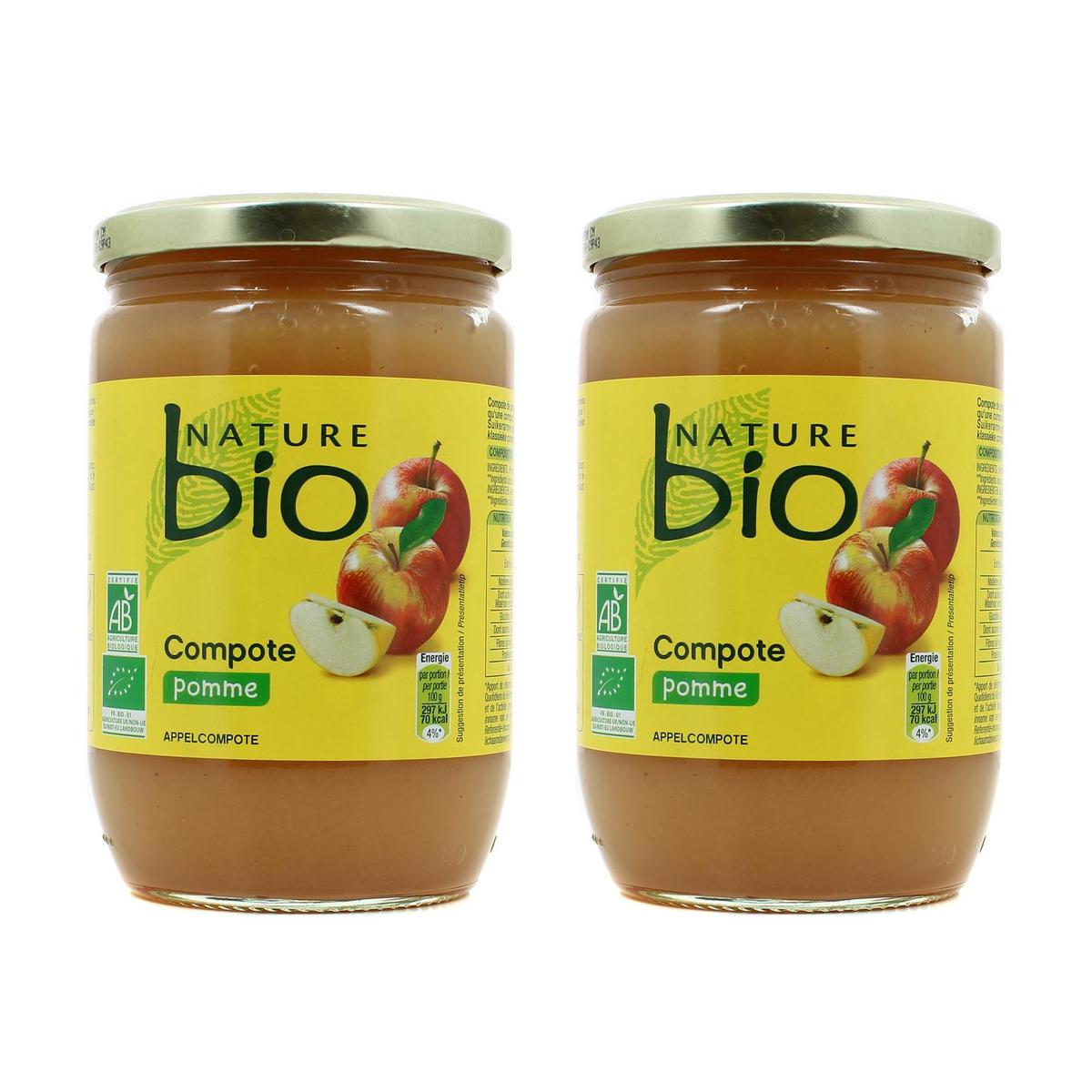 2050000367847 - Nature Bio - Compote pomme bio