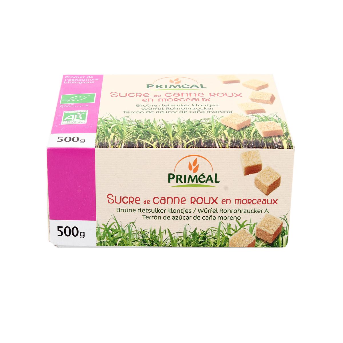 3380380068447 - Priméal - Sucre de canne roux morceau bio