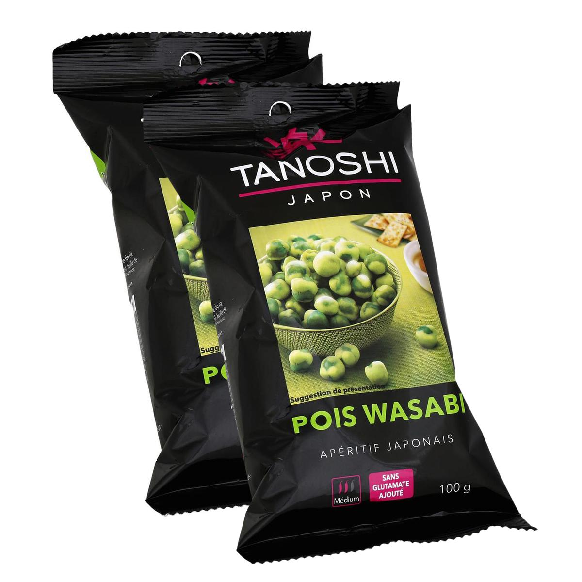 2050000399947 - Tanoshi - Japon - Pois wasabi médium crackers japonais