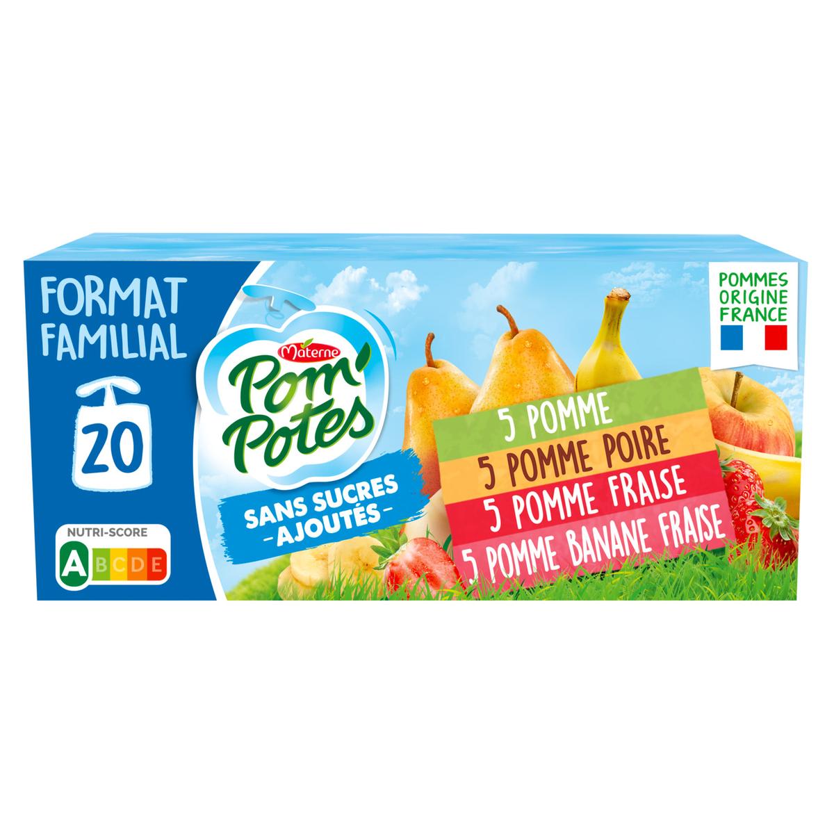 3021762420148 - Pom Potes - Compotes Gourdes Multivariétés Format Familial