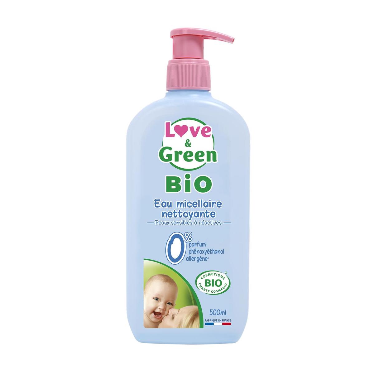 3700668701048 - Love & Green - Eau micellaire nettoyante bébé Bio