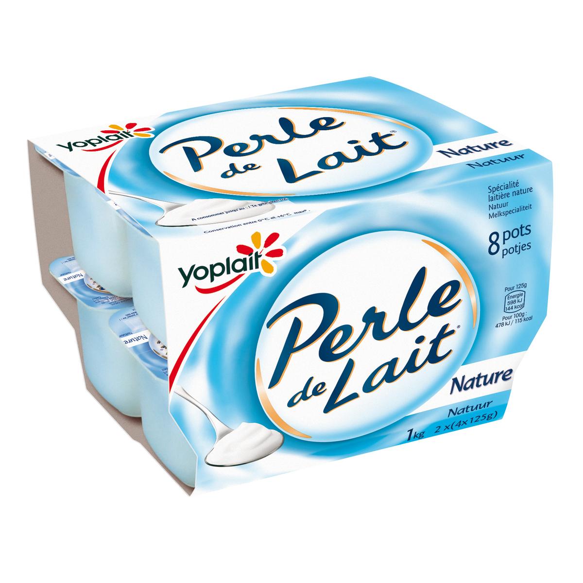 Livraison A Domicile Perle De Lait Nature 8x125g