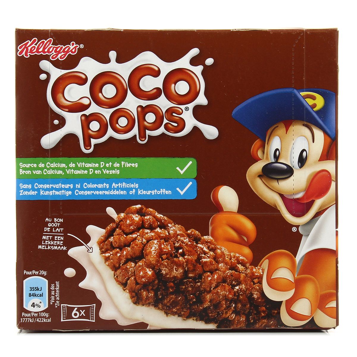 Livraison A Domicile Kellogg S Barres Au Lait Choco Pops 6xg