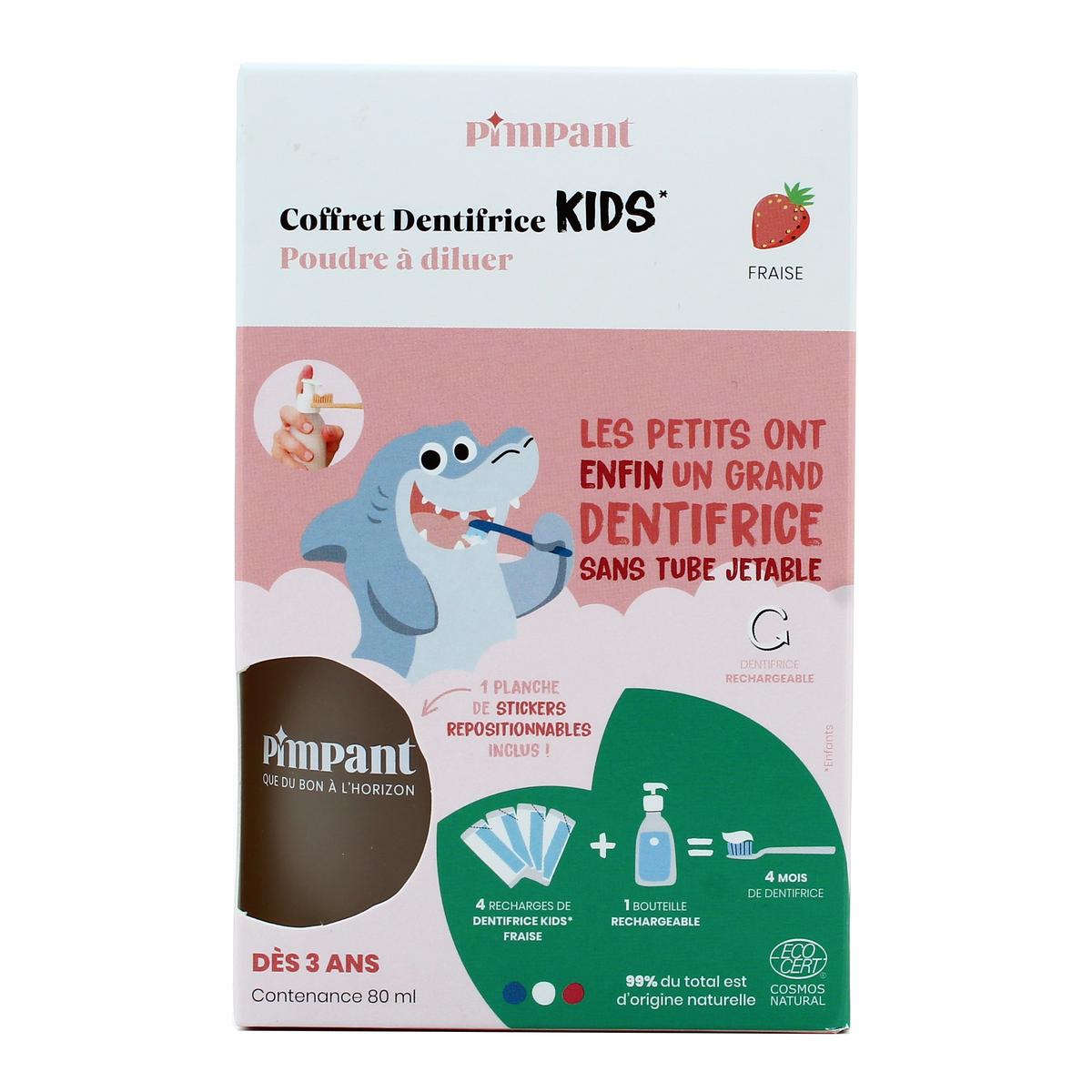 3760349450849 - Pimpant - Dentifrice Fraise enfant Coffret