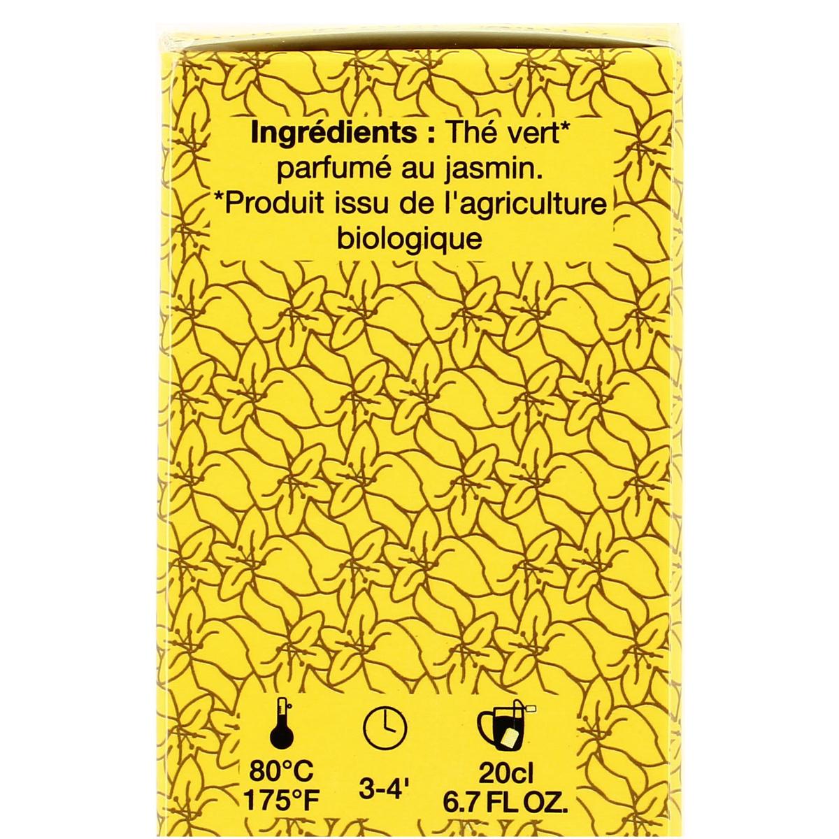3585810082349 - Kusmi Tea - Thé vert jasmin Bio - Etui  sachets mousseline 40g