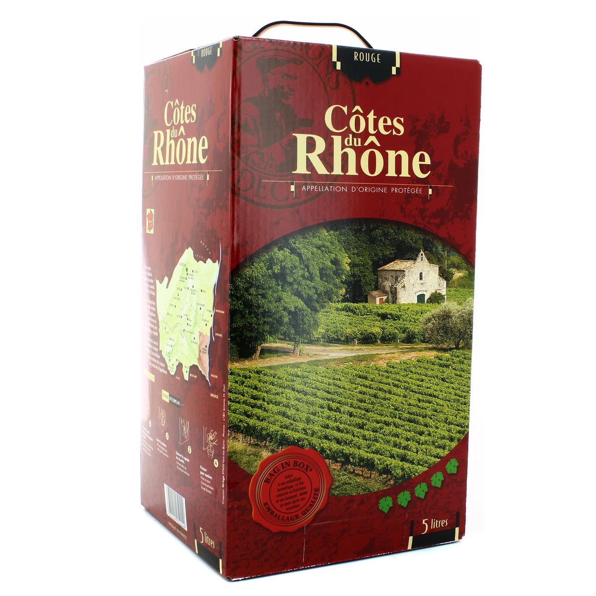 3274440052449 - Côtes du Rhône rouge AOP - Les vignerons Ardechois 14°