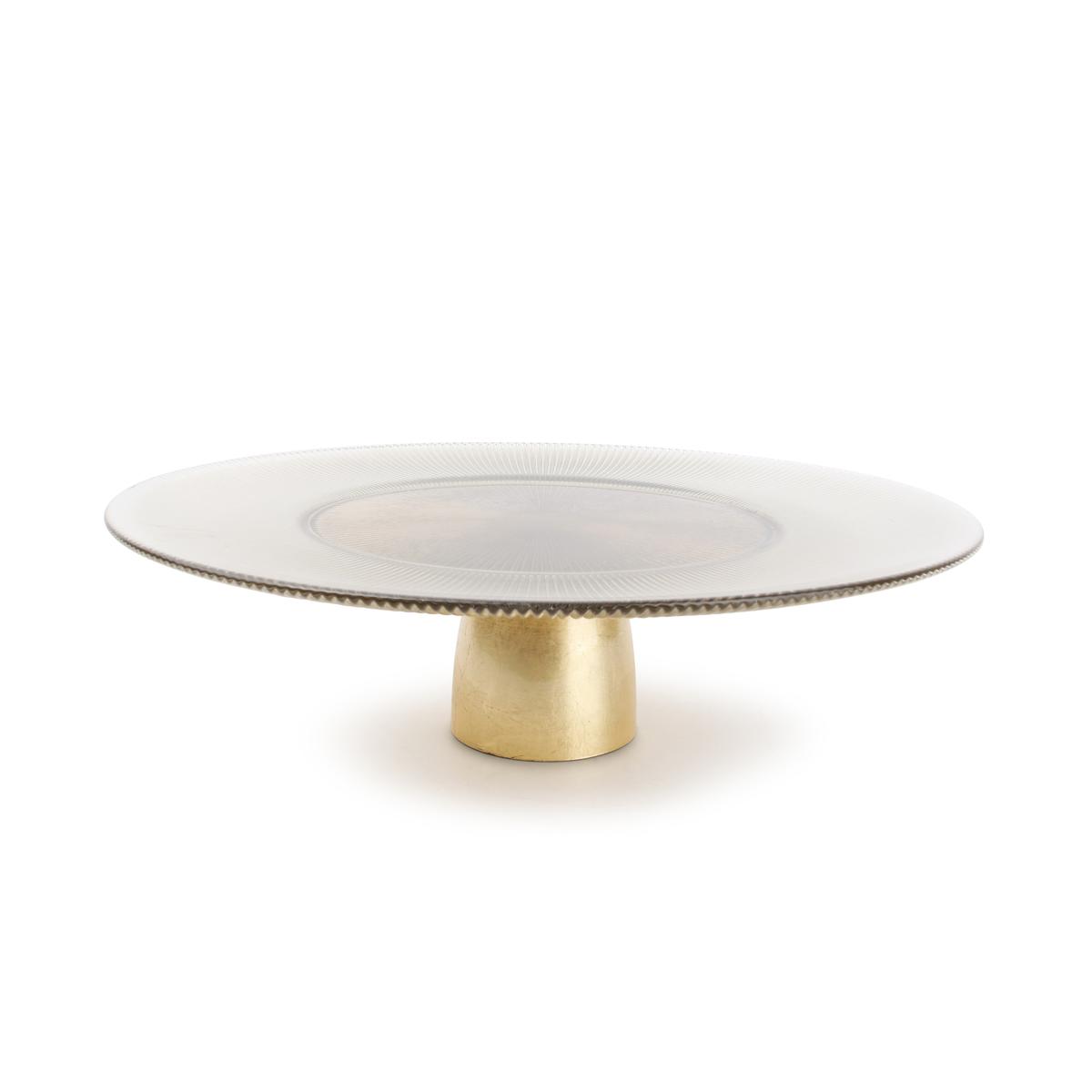 5410595723249 - Collection Glint - Plat à tarte sur pied 33xH10cm gold Glint