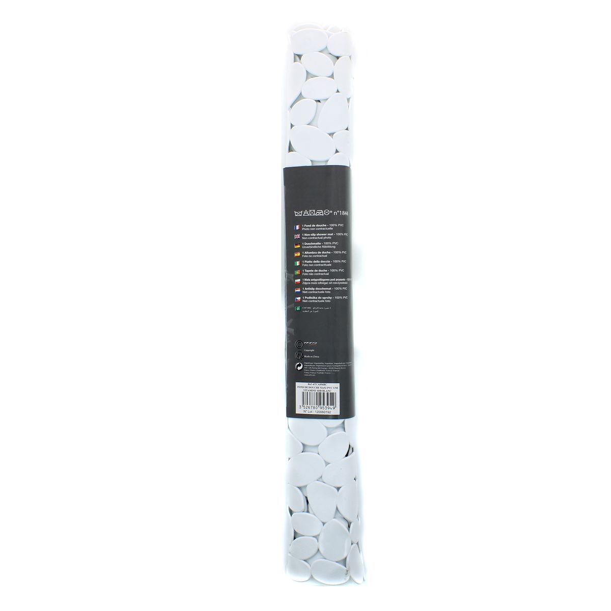 3526780953949 - Douceur D Interieur - Fond de douche galet blanc