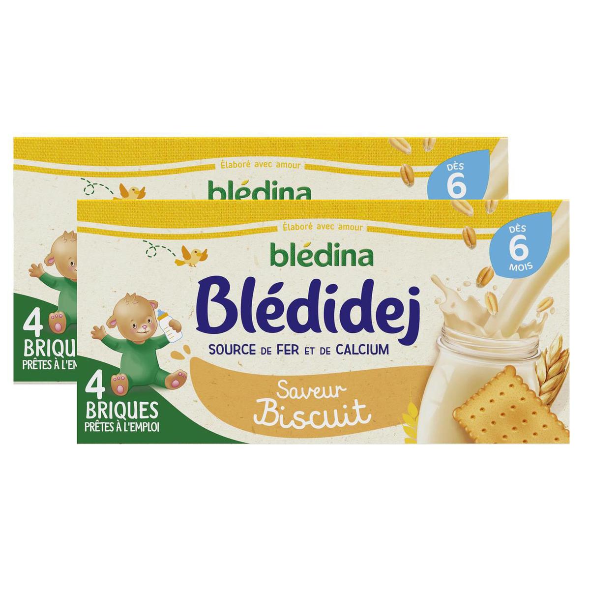2050000394249 - Blédina - Blédi'dej - Céréales Lactées Saveur Biscuit Brique Bébé Dès 6 mois
