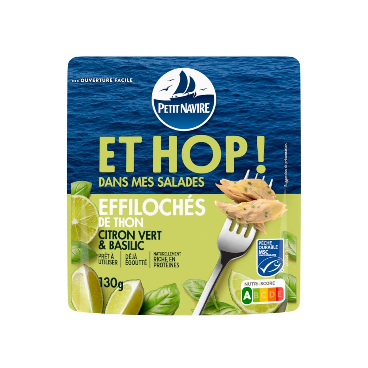3019089045649 - Petit Navire - Effiloché de Thon au citron vert et basilic