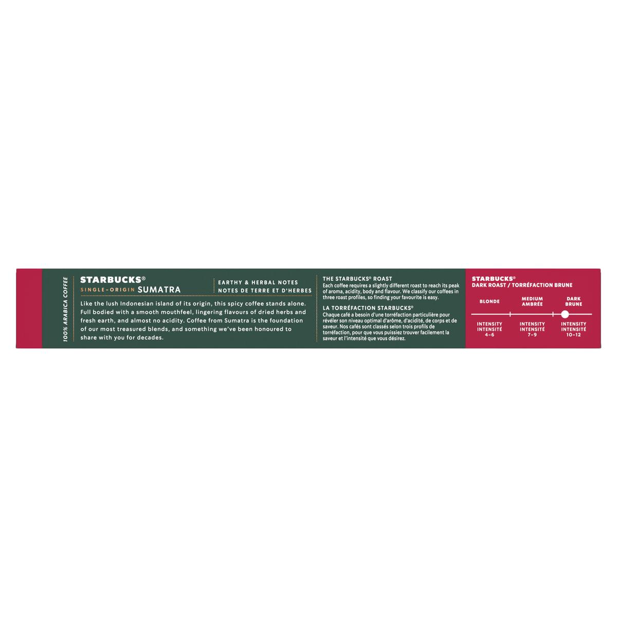 7613036959049 - Starbucks by Nespresso - Café Sumatra Intensité 10