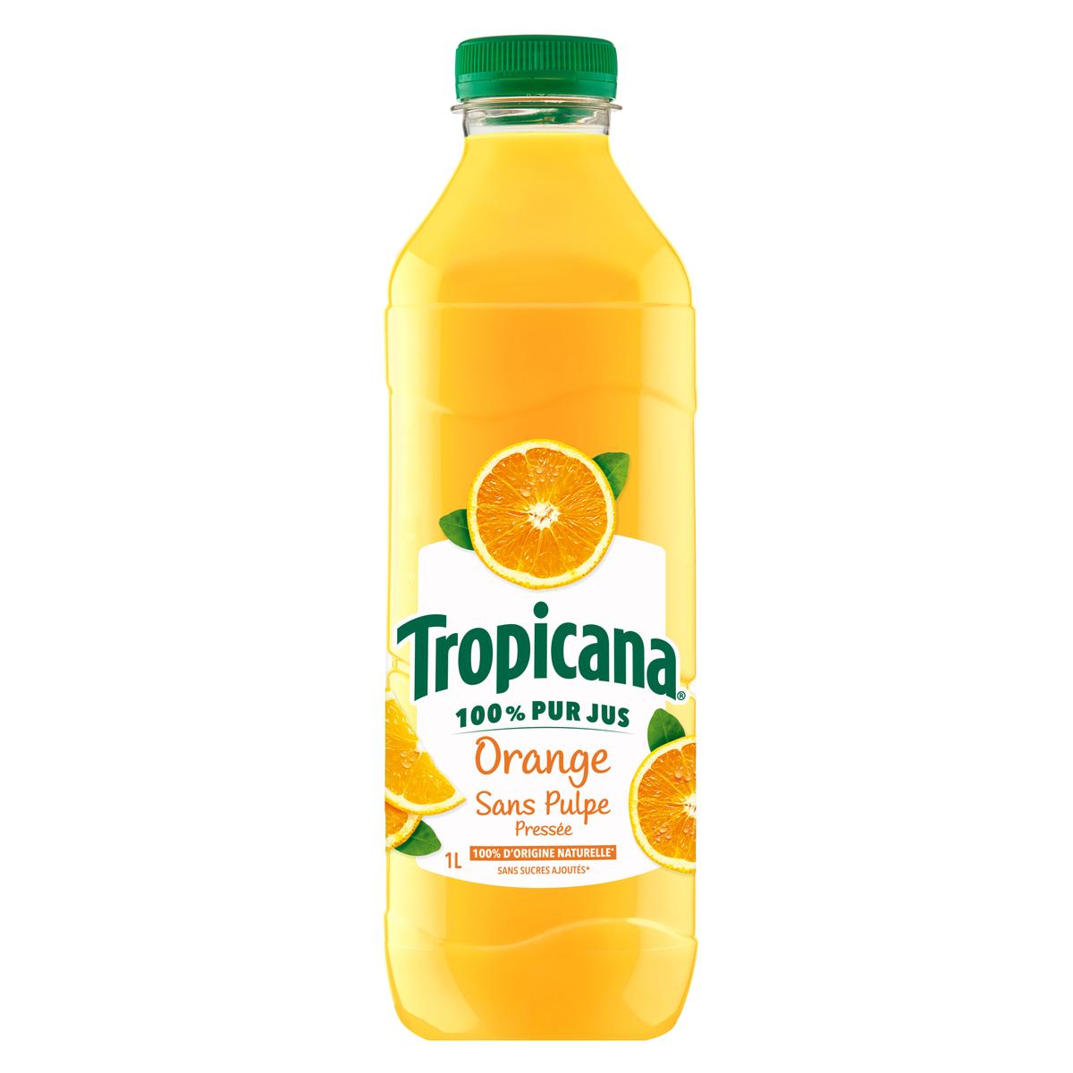3502110009449 - Tropicana - Jus d'Orange Pressée Sans Pulpe Pur Jus