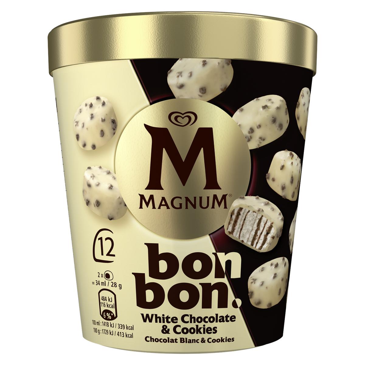 8711327640450 - Magnum - Bonbons glacés chocolat blanc cookie