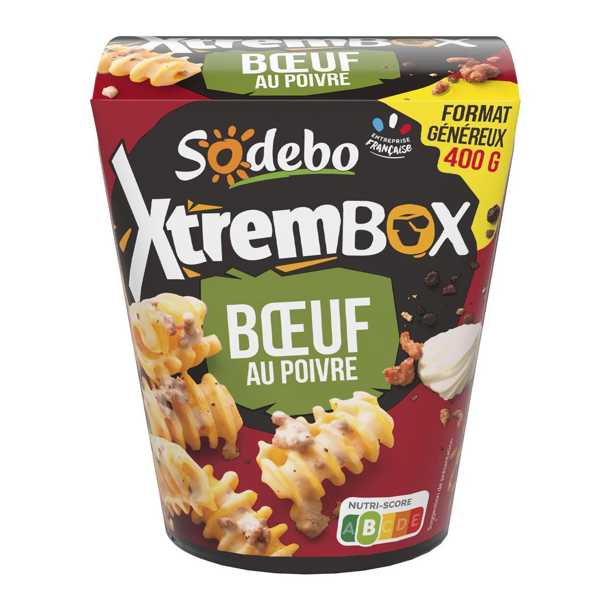 3242272261650 - Sodebo - Xtrem Box Radiatori Boeuf au Poivre