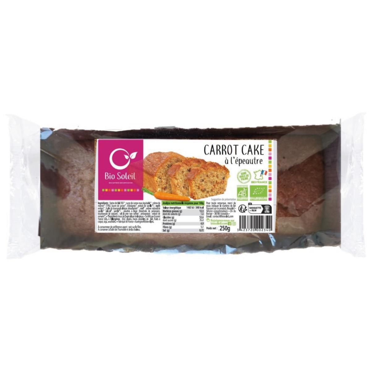 3423720002050 - Bio Soleil - Cake Carotte épeautre bio