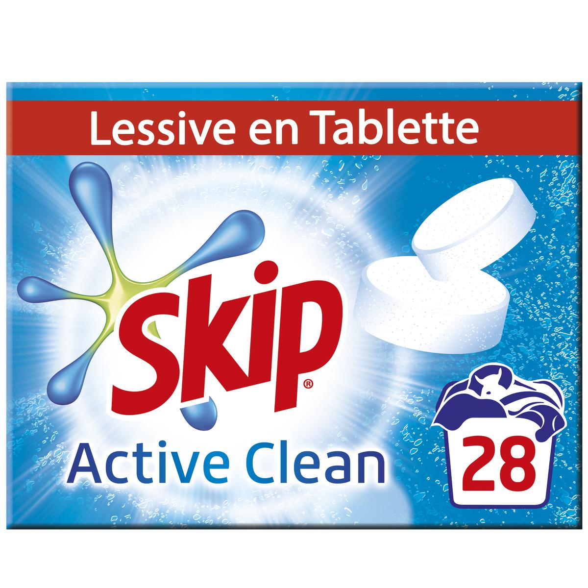 Livraison à domicile Skip Lessive tablette Active Clean, 1.68kg