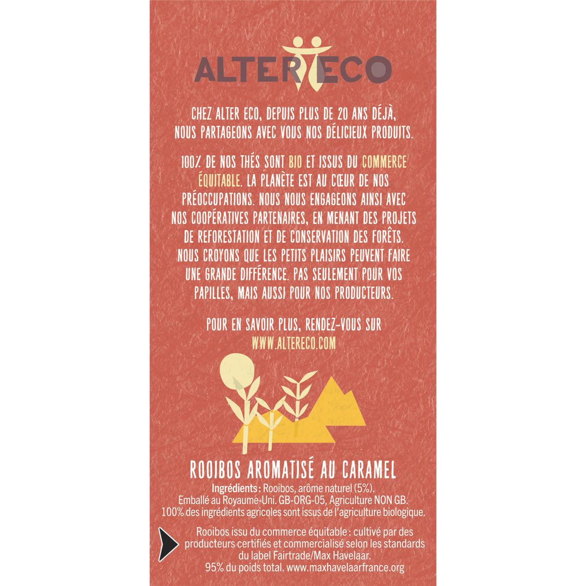 3700214613450 - Alter Eco - Commerce Equitable - Rooibos caramel bio d'Afrique du Sud - 20 sachets