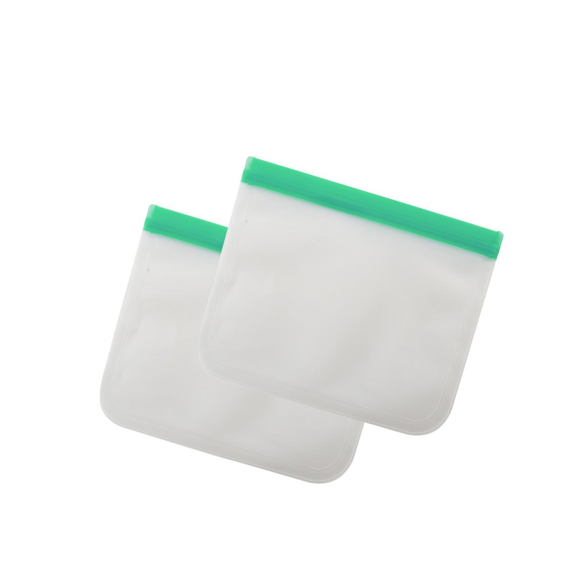 5420059843550 - Dotz - 2 sacs conservation zip réutilisables Peva Vert