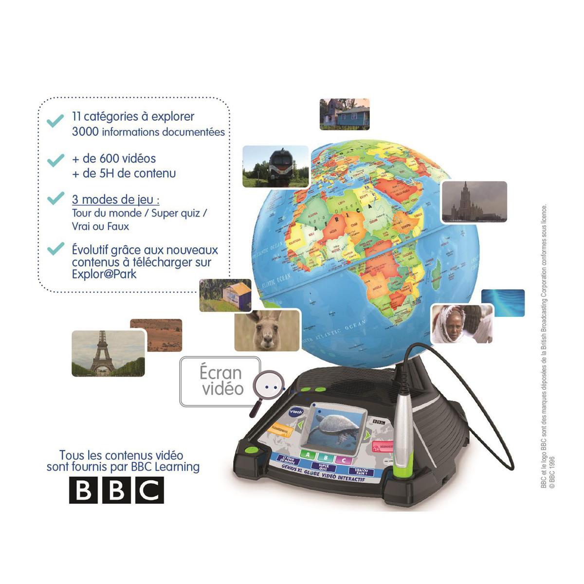 Soldes Vtech Genius XL - Globe vidéo interactif 2024 au meilleur