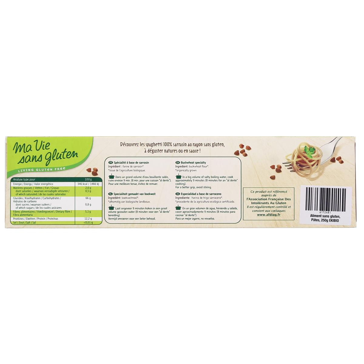 3380380105050 - Ma Vie Sans Gluten - Spaghetti 100% sarrasin bio