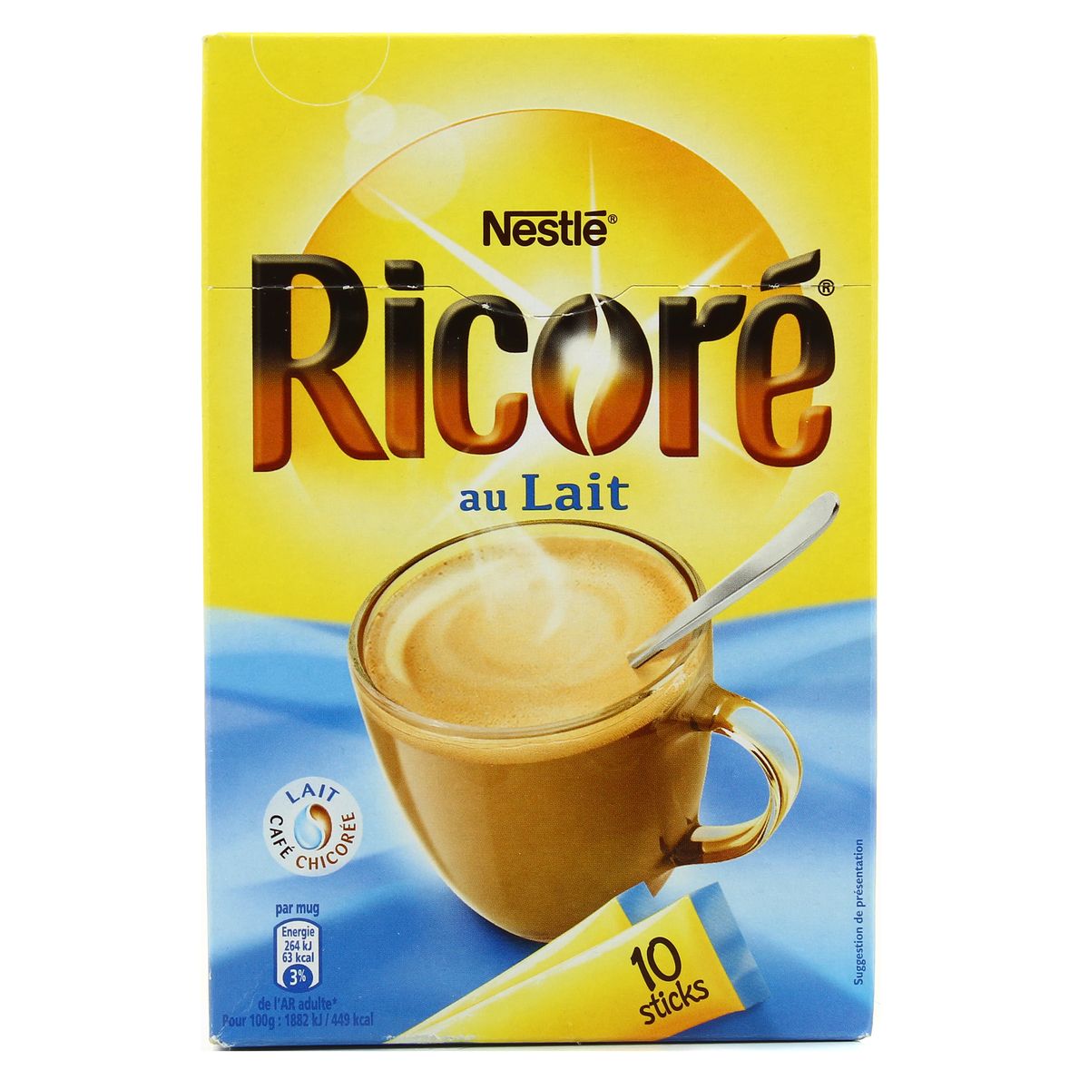 Nestlé Ricoré au lait en sticks, 140g : houra.fr