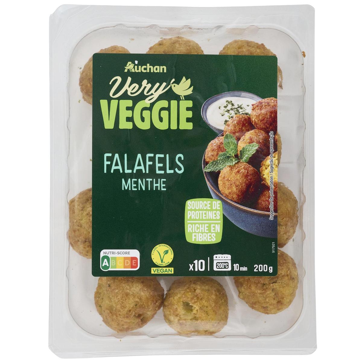 3596710466450 - Auchan - Veggie Falafels Menthe