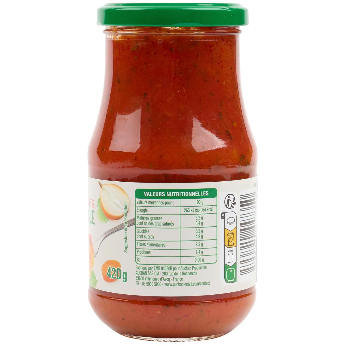 3596710447350 - Auchan - Sauce tomate provençale origine France en bocal