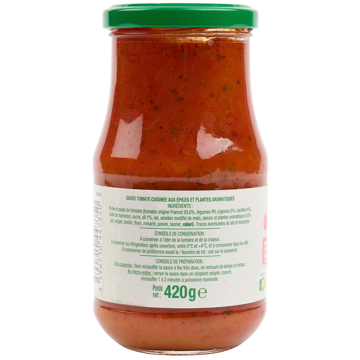 3596710447350 - Auchan - Sauce tomate provençale origine France en bocal