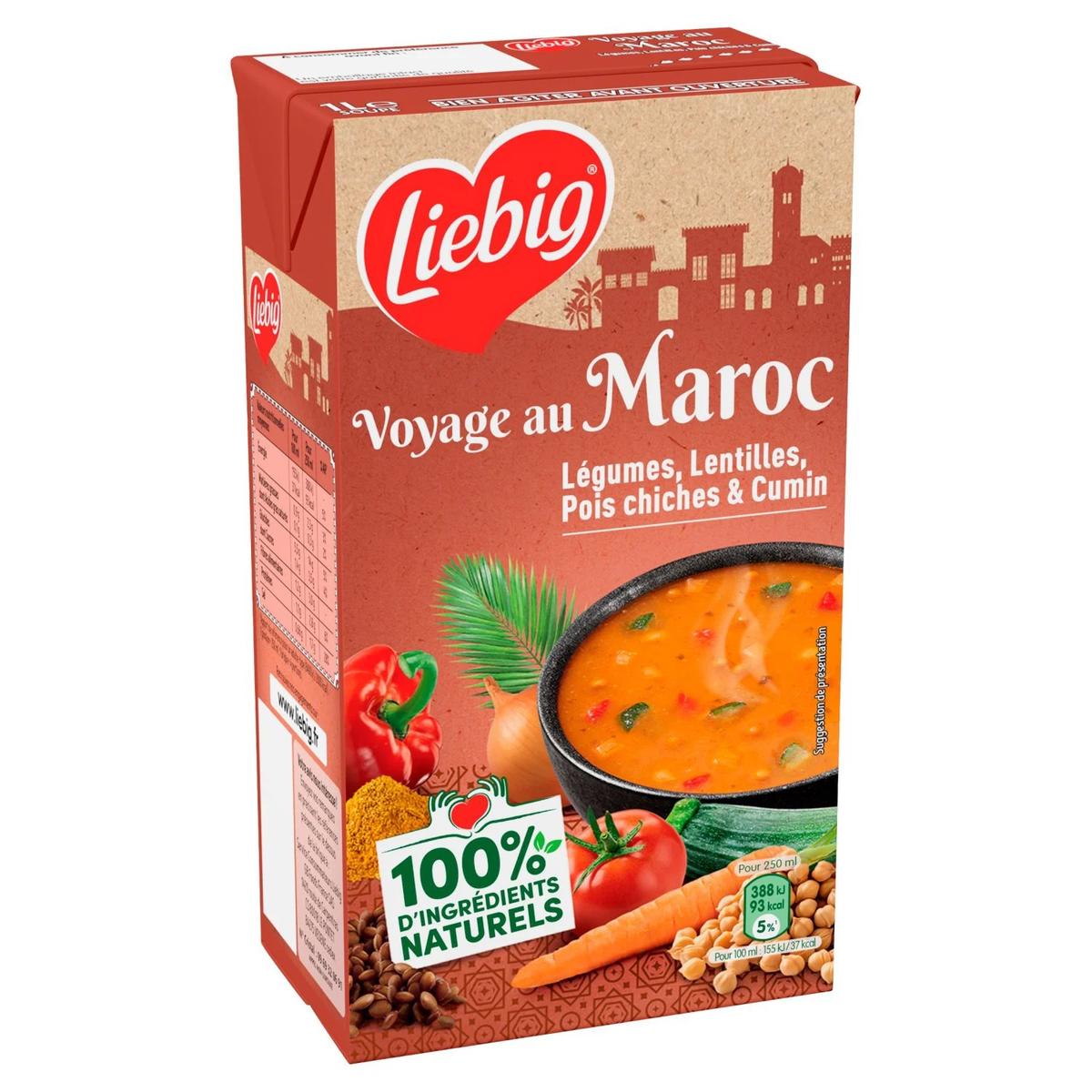 3036815461351 - Liebig - Soupe voyage au Maroc- Légumes, lentilles, pois chiches, cumin