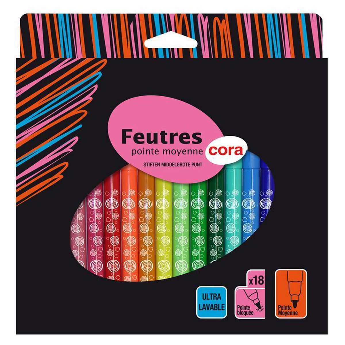 3257984351551 - Cora - Feutres de coloriage