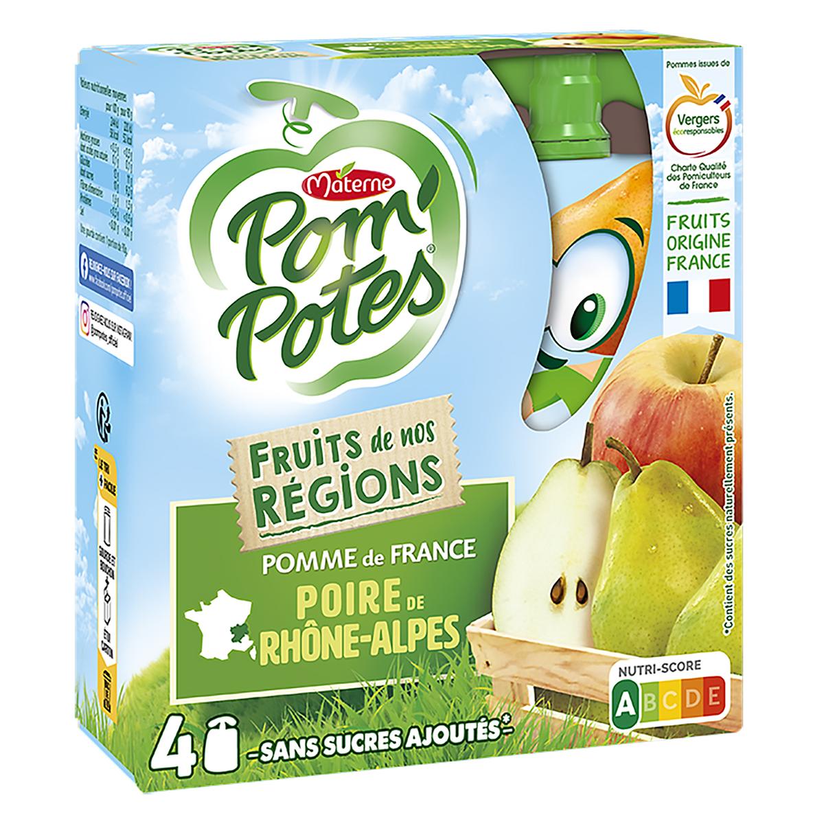 3021761202851 - Pom Potes - Compote pomme poire sans sucres ajouté